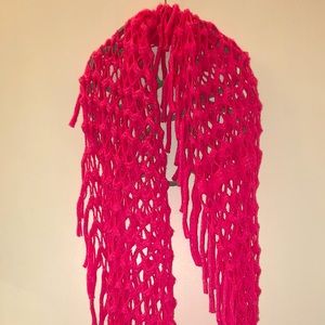 Knitted Pink Scarf